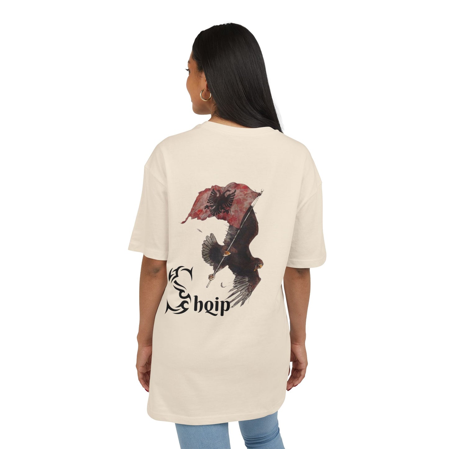 T-shirt Unsiexe Oversize Shqip